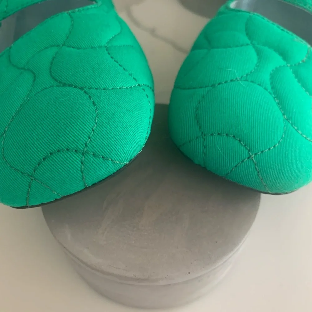 Camper Green Quilted Mary Jane Flats - Picture 6 of 7